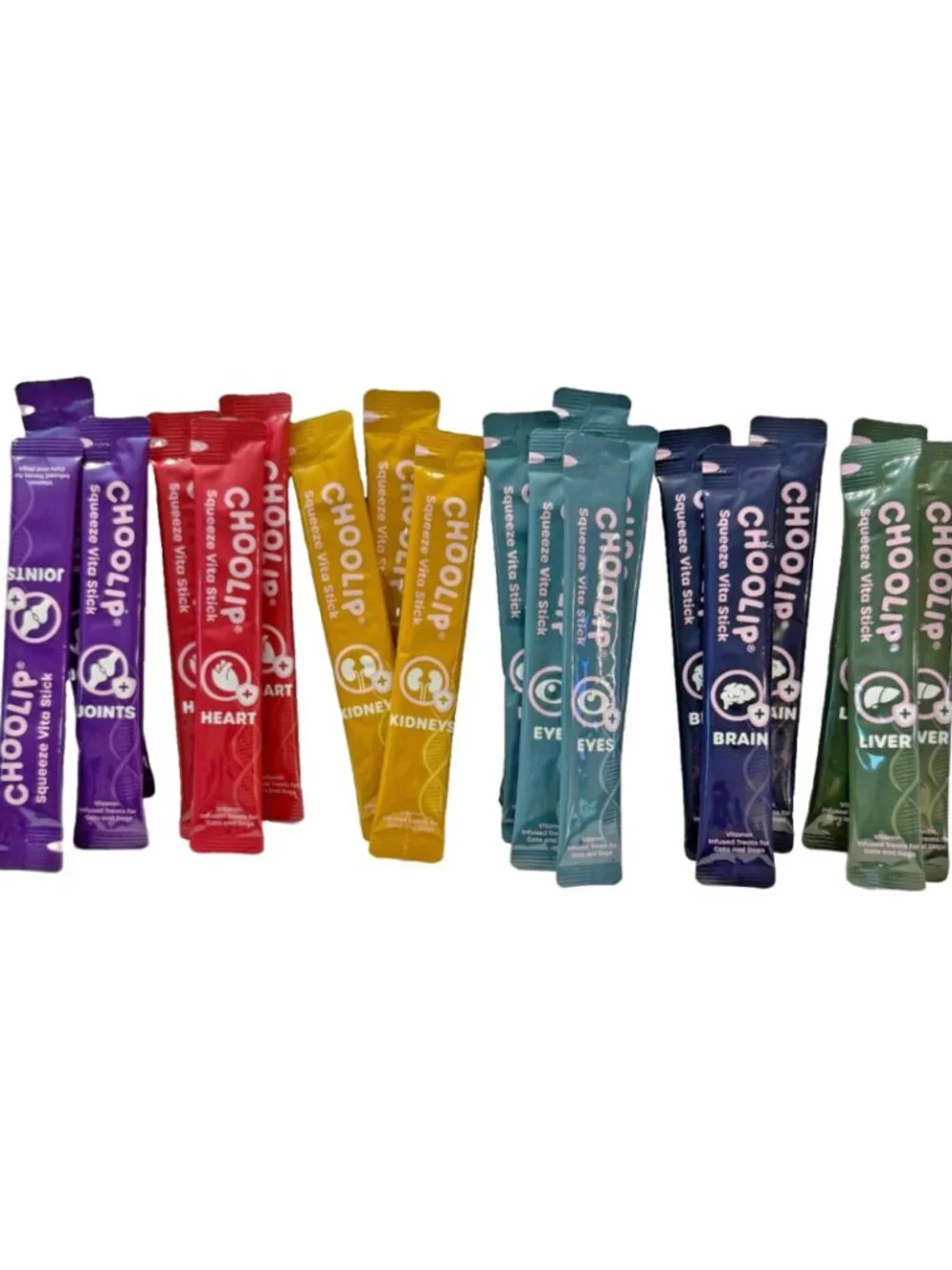Choolip Squeeze Vita Stick Lickable Cat and Dog Treats Lot of 20 pcs